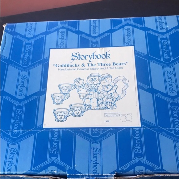 Department 56 Goldilocks & bears tea set - Picture 11 of 12